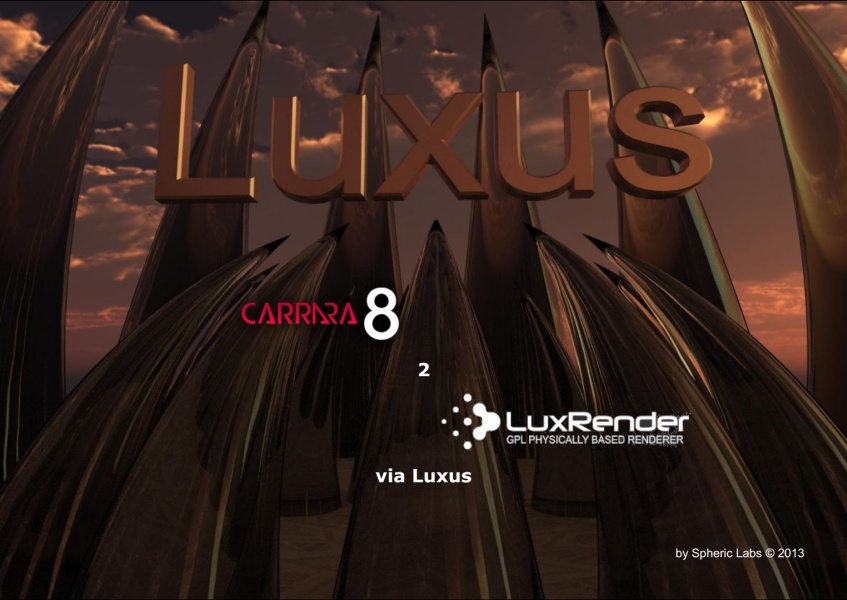 Luxus the Luxrender plugin for Carrara – Development/documentation blog 20130601